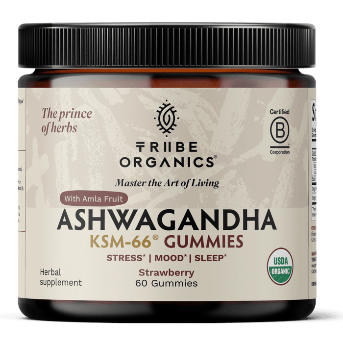 Ashwagandha Gummies | KSM-66 for Stress & Focus* | Tribe Organics