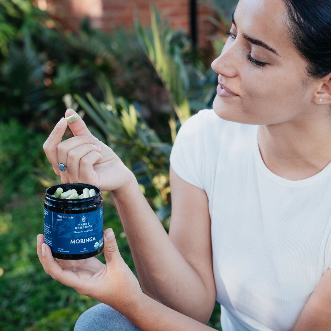 Organic Moringa Supplement Capsules | Tribe Organics