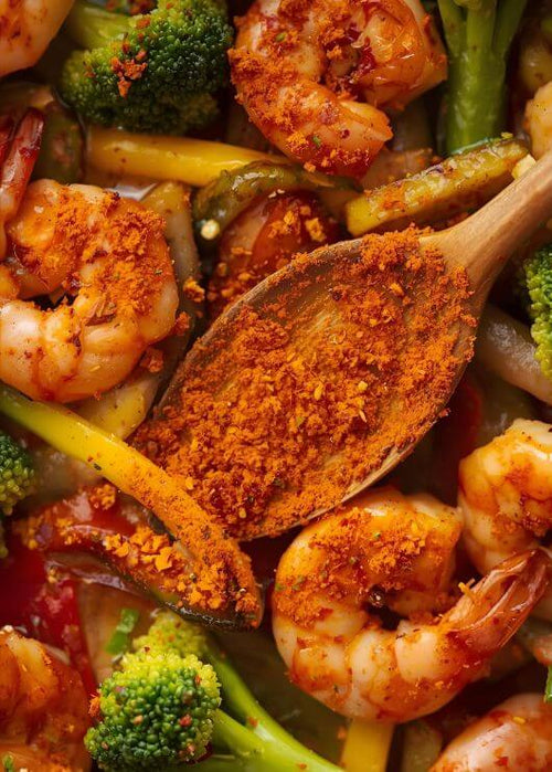 Mushroom Golden Blend Veggie Stir-Fry with Shrimp