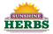 The logo for "Sunshine Herbs," featuring a sun and the name of the brand.