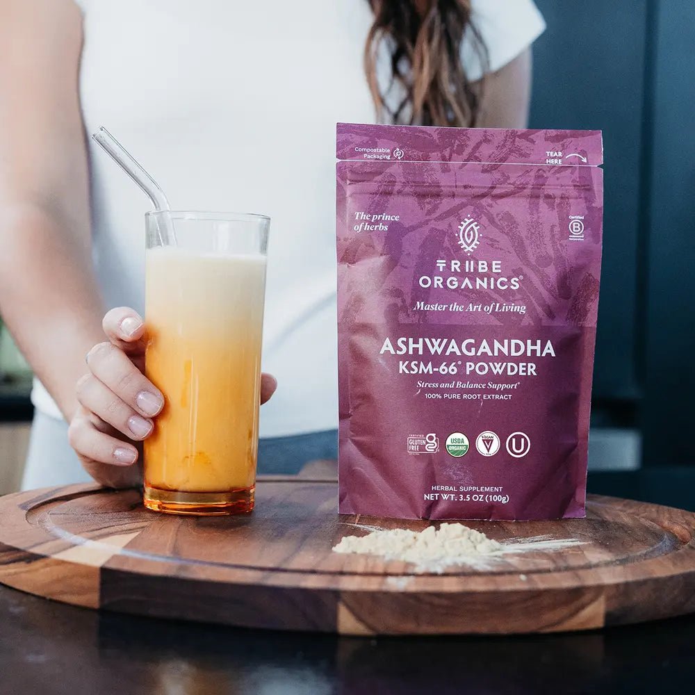 ASHWAGANDHA KSM - 66 Powder| TRIBE ORGANICS 600mg (100g) - TRIBE ORGANICS