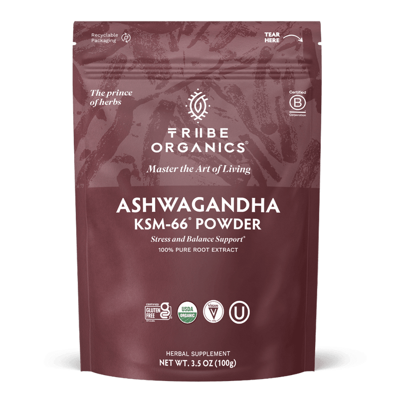 Ashwagandha KSM - 66 Powder - TRIBE ORGANICS
