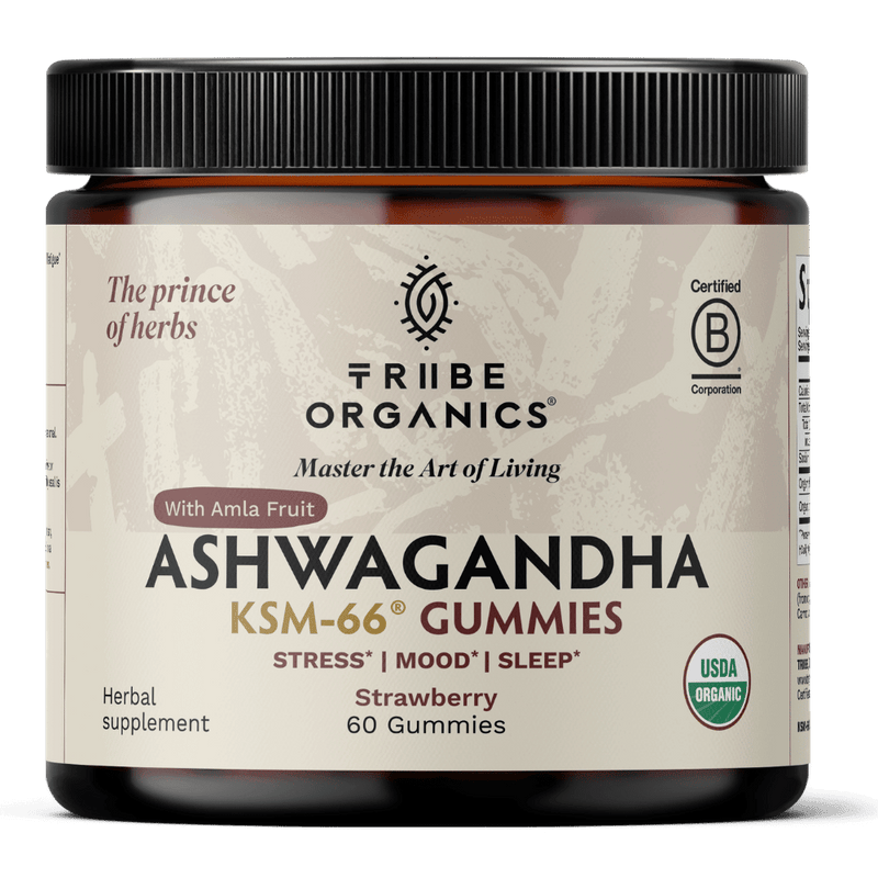 Ashwagandha Gummies | KSM-66 for Stress & Focus* | Tribe Organics