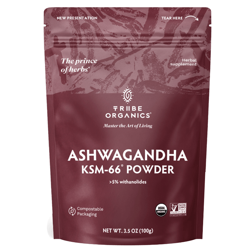 ashwagandha ksm-66 powder tribe-organics