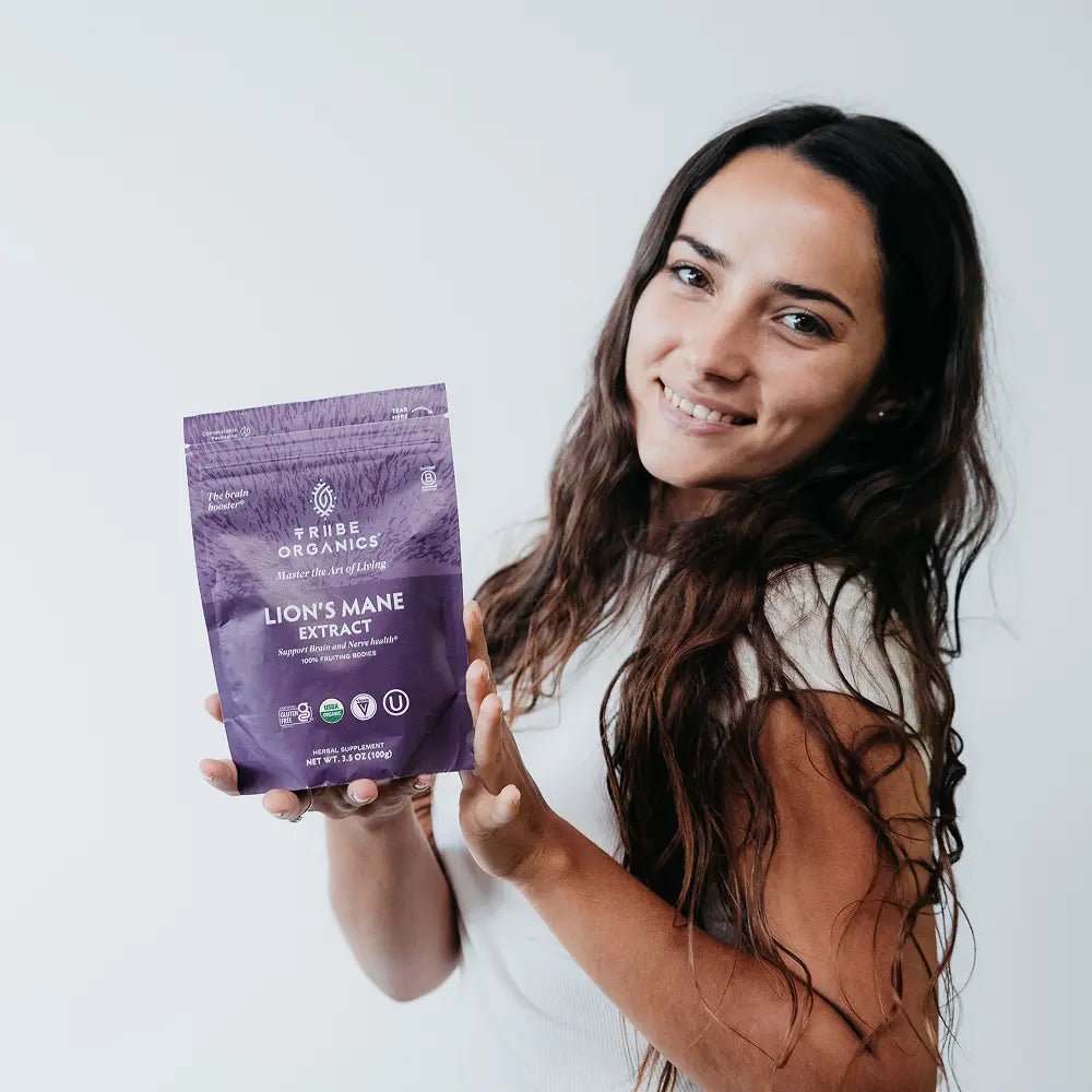 LION’S MANE Extract Powder | TRIBE ORGANICS 1000mg (100g) - TRIBE ORGANICS
