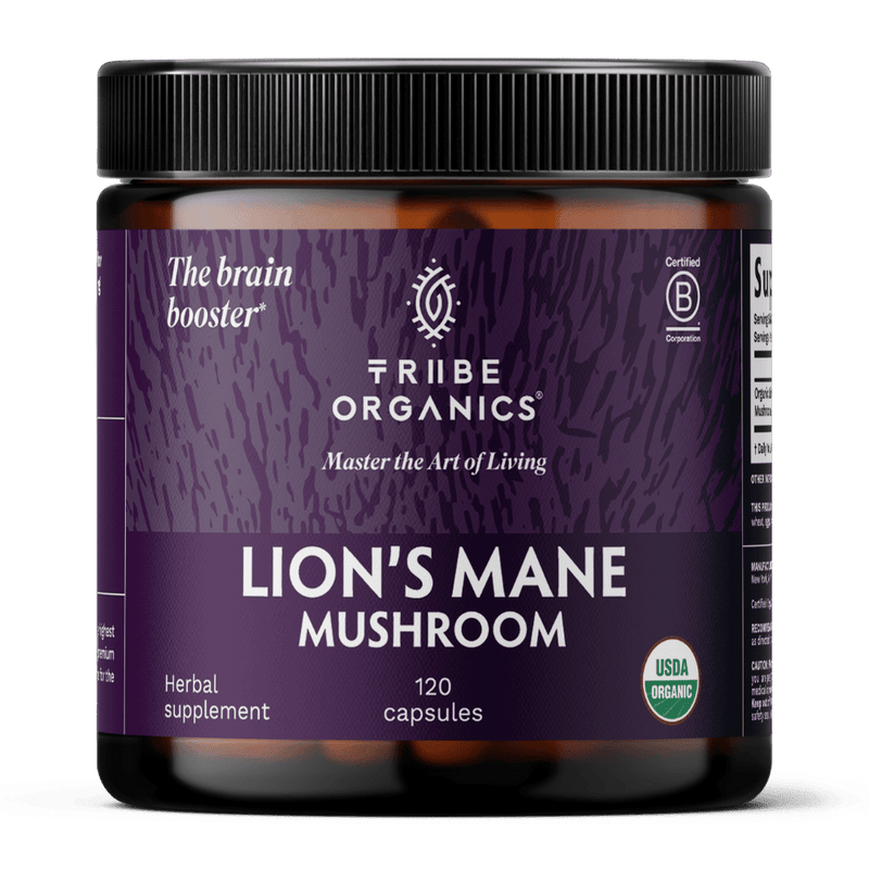 Organic Lion's Mane Mushroom Capsules | TRIIBE ORGANICS