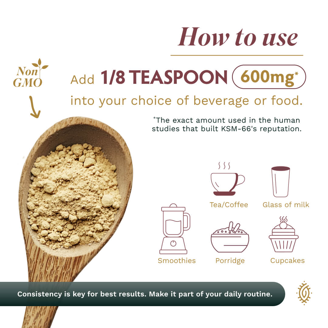 Ashwagandha KSM-66 Powder - TRIBE ORGANICS