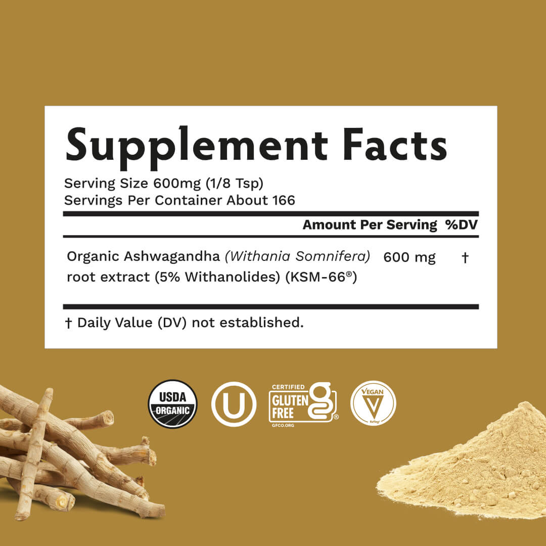 Ashwagandha KSM-66 Powder - TRIBE ORGANICS