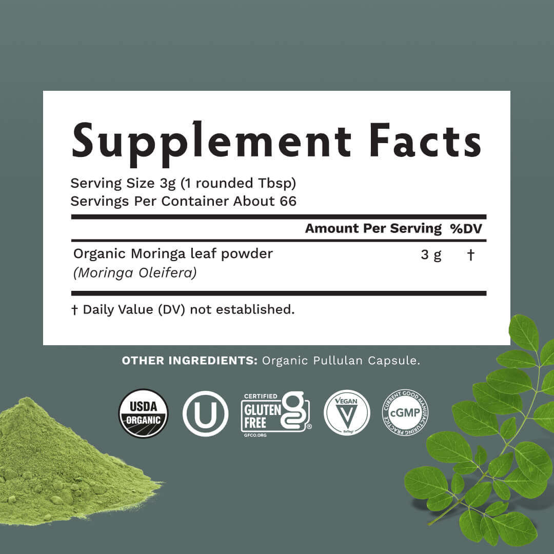 Organic Moringa Powder - TRIBE ORGANICS