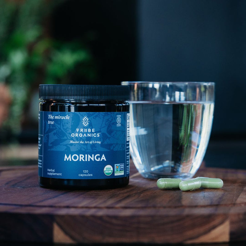 Organic Moringa Supplement Capsules | Tribe Organics