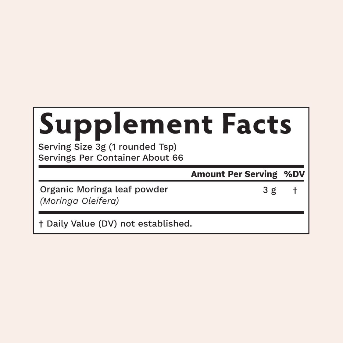 Organic Moringa Powder