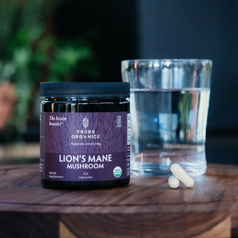 Organic Lion's Mane Mushroom Capsules | TRIIBE ORGANICS