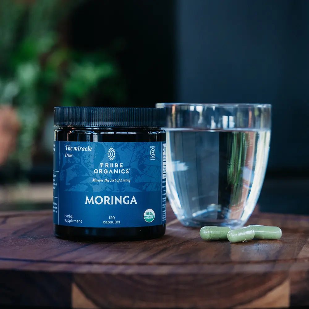 Organic Moringa Supplement Capsules | TRIBE ORGANICS