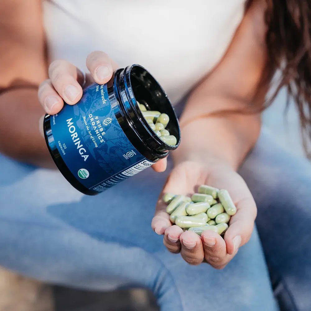 Organic Moringa Supplement Capsules - TRIBE ORGANICS