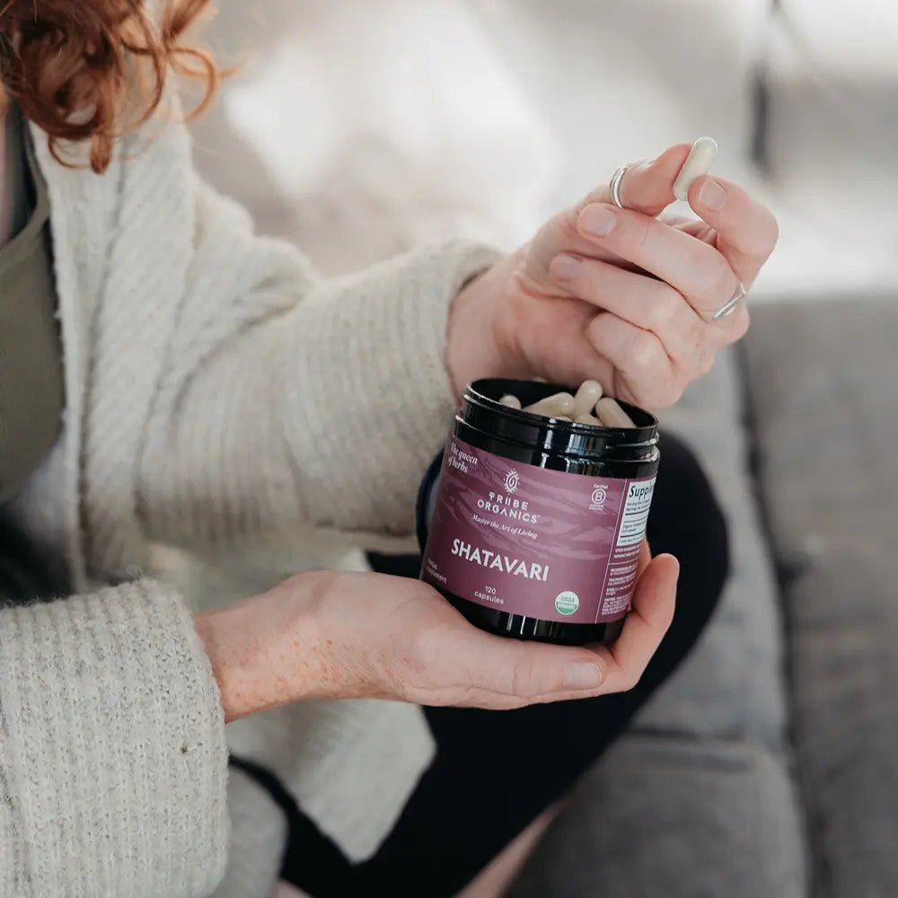 Organic Shatavari Root Powder Supplement - TRIBE ORGANICS